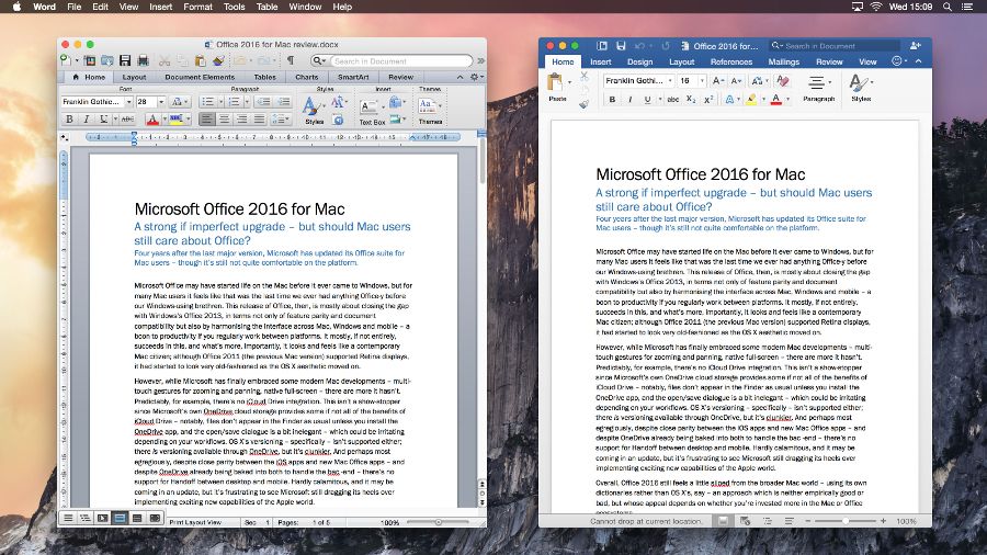 microsoft office 2010 vs 2011 for mac